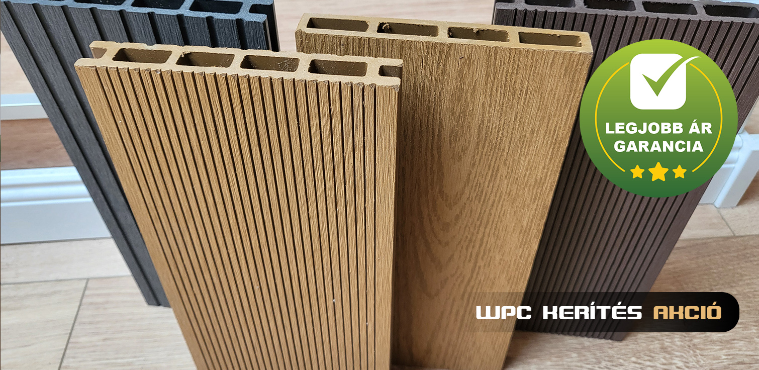 Akciós WPC - WPC akció - Akciós WPC teraszburkolat - WPC teraszburkolat akció 