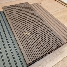   WPC teraszburkolat standard kávébarna műanyag klipszes rendszer