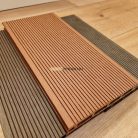 WPC teraszburkolat standard vörös fenyő műanyag klipszes rendszer