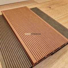   WPC teraszburkolat standard vörös fenyő műanyag klipszes rendszer