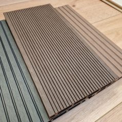   WPC teraszburkolat standard kávébarna fém klipszes rendszer